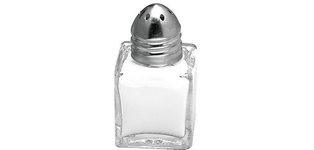 Carée mini salière-poivrière 3x3 cm