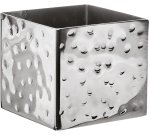 coupelle sucre martelée carrée 6 x 6 cm