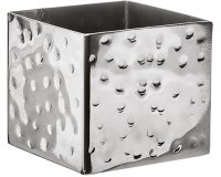 coupelle sucre martelée carrée 6 x 6 cm