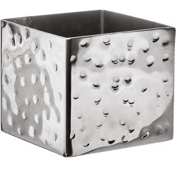 coupelle sucre martelée carrée 6 x 6 cm