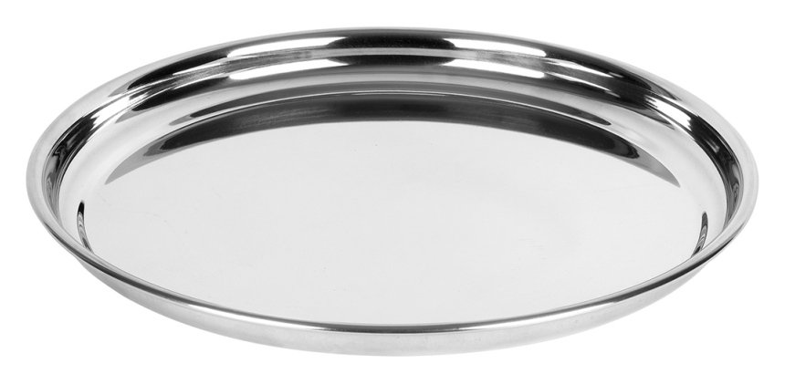 plateau limonadier en acier inoxydable ø 31,5 cm