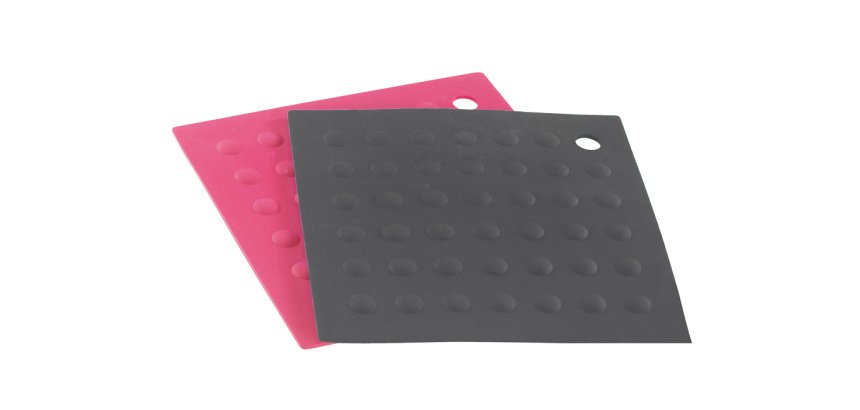 lot  de 2 dessous de table assortis en silicone