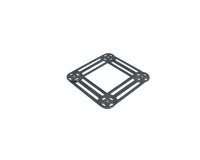dessous de plat extensible en acier inoxydable