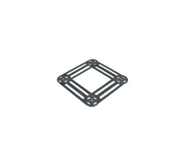 dessous de plat extensible en acier inoxydable