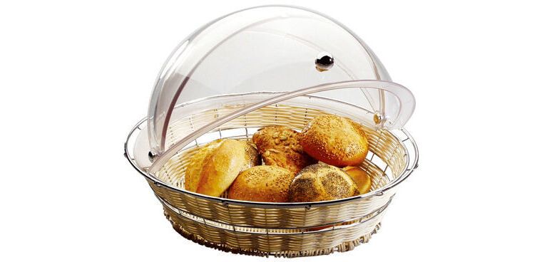 Panier en polypropylène fil chromé rond ø 40 cm