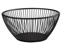 Corbeille à pain & à fruits SVART, rond, 175 mm, noir