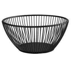 Corbeille à pain & à fruits SVART, rond, 175 mm, noir