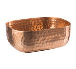 corbeille martelée cuivre 15,5x12x5,5 cm