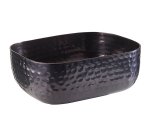 corbeille martelée anthracite 15,5x12x5,5 cm
