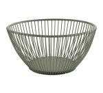 corbeille à pain en fil métal vert ø 17,5 cm