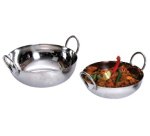 mini plat rond 16,5 x 5,5 cm en acier inoxydable