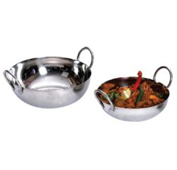 mini plat rond 16,5 x 5,5 cm en acier inoxydable