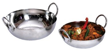 mini plat rond 16,5 x 5,5 cm en acier inoxydable