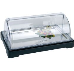 présentoir réfrigère en GN 1/1 53 x 32,5 cm avec bac 4 pièces