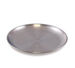 assiette plate en acier inoxydable ø 20 cm