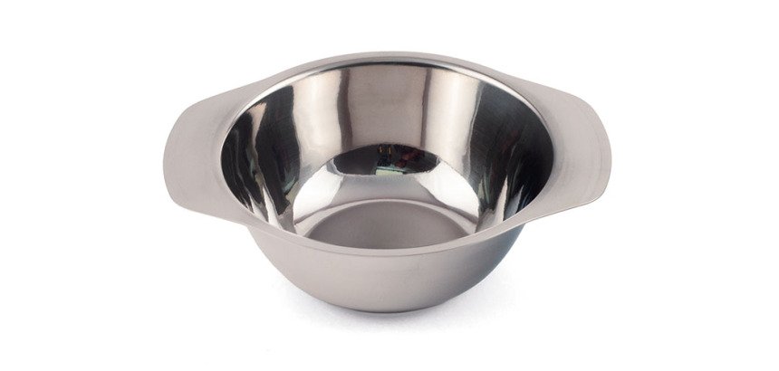 bol à oreilles en acier inoxydable ø 14 cm, 45 cl