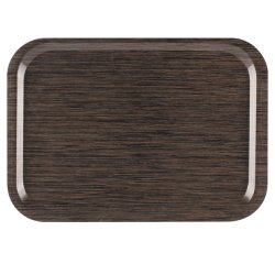 plateau  fast food 37,5 x 26,5 cm - wengé