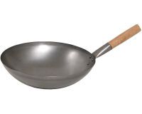 Wok manche bois 35 cm
