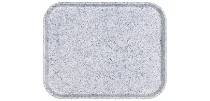 Plateau Poly Str 46 x 36 cm - granit bleu