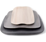 Wave plateau 43 x 33 cm - Grey Wood