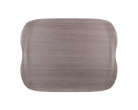 Wave plateau 43 x 33 cm - Grey Wood