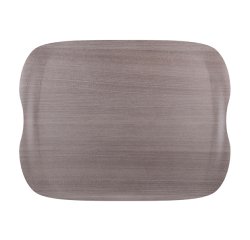 Wave plateau 43 x 33 cm - Grey Wood