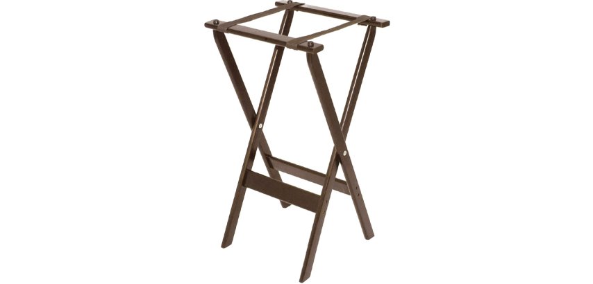 porte-plateau pliant bois h 81 cm