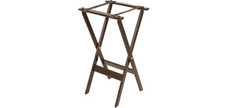 porte-plateau pliant bois h 81 cm