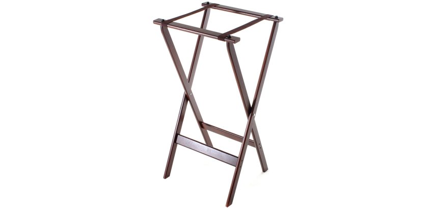 porte-plateau pliant bois h 1 m