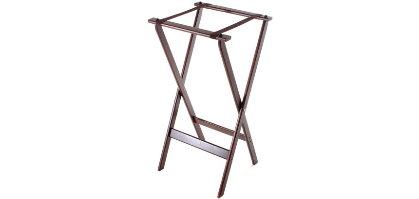 porte-plateau pliant bois h 1 m