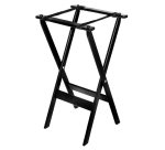 porte-plateau pliant bois noir h 81 cm