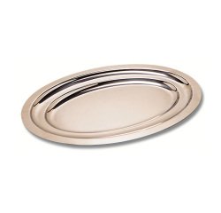 plat à poisson en acier inoxydable 60 x 27 cm