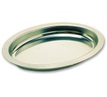 plat à gratin ovale en acier inoxydable 24 x 16 cm