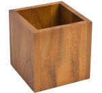 support cube pour buffet en acacia 10 x 10 cm