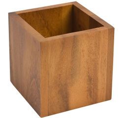 support cube pour buffet en acacia 10 x 10 cm