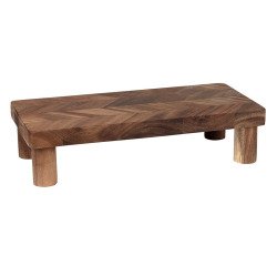 planche sur pieds acacia 35x15x6 cm