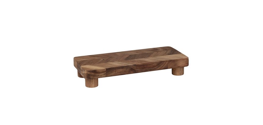 planche sur pieds acacia 42x20x10 cm