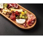 plat oblong en acacia 42x17x3 cm