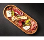 plat oblong en acacia 42x17x3 cm