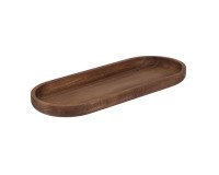 plat oblong en acacia 42x17x3 cm