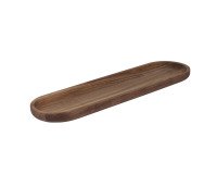 plat oblong en acacia 62x17x3 cm