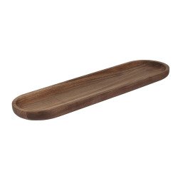 plat oblong en acacia 62x17x3 cm
