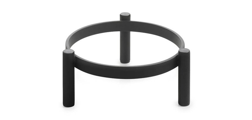 réhausse ronde en métal noir mat ø24 H10 cm