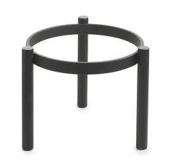 réhausse ronde en métal noir mat ø24 H18 cm