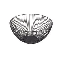 Corbeille à fruits 25 cm Noire - Wire