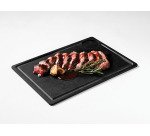 Baki planche à entrecôte avec rigole en paperstone® 33 x 24 cm