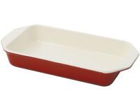 Le Chasseur plat à rôtir rouge 27 x 14 cm