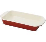 Le Chasseur plat à rôtir rouge 34 x 18 cm