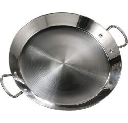 plat inox à paëlla 36 cm