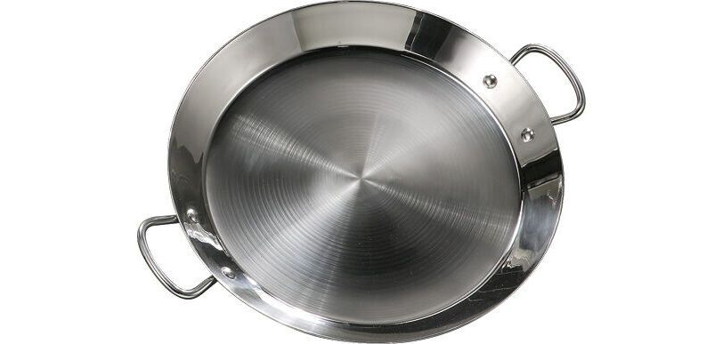 plat inox à paëlla 36 cm